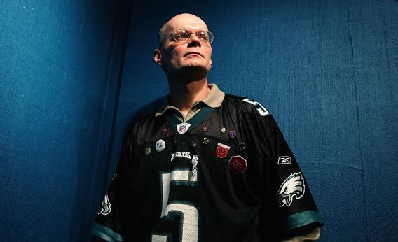 Nick Yarris poses for a portrait session amid the "After Innocence" interviews at the Starbucks Sundance Interview Headquarters during the 2005 Sundance Film Festival on Jan. 23, 2005, in Park City, Utah.
