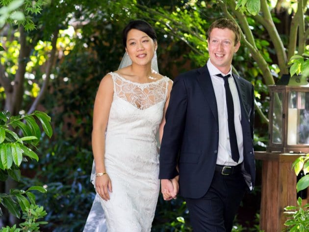 Zuckerberg and Bride