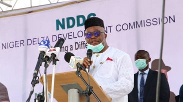 Minister of Niger Delta Afairs Godswwil Akpabio
